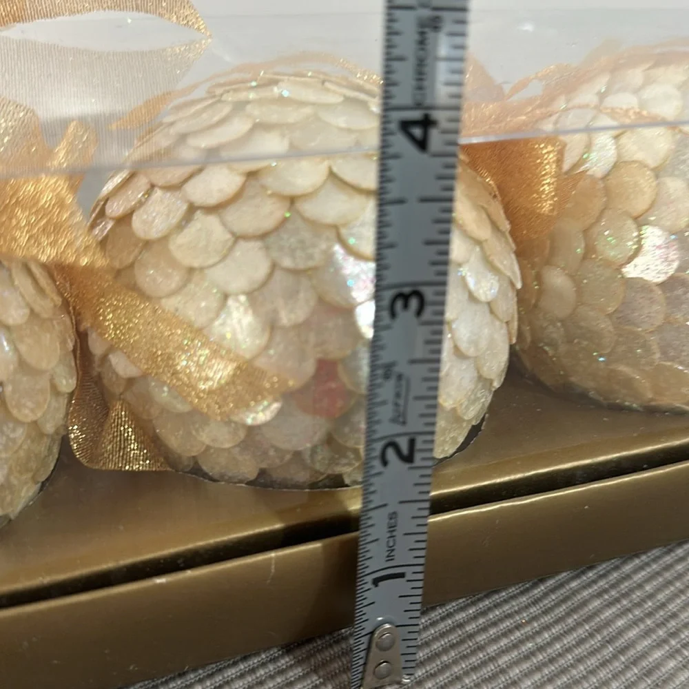 Handcrafted in the Philippines, three ornaments